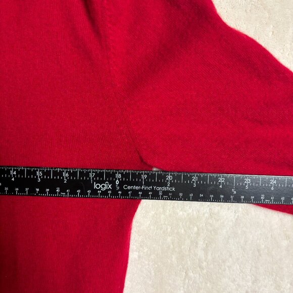 Daniel Cremieux Men V Neck Sweater 100% Cashmere Signature Collection Red Medium - Picture 13 of 13